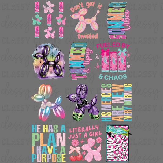 Just A Girl Misc - 30x48 - PREMADE GANG SHEET