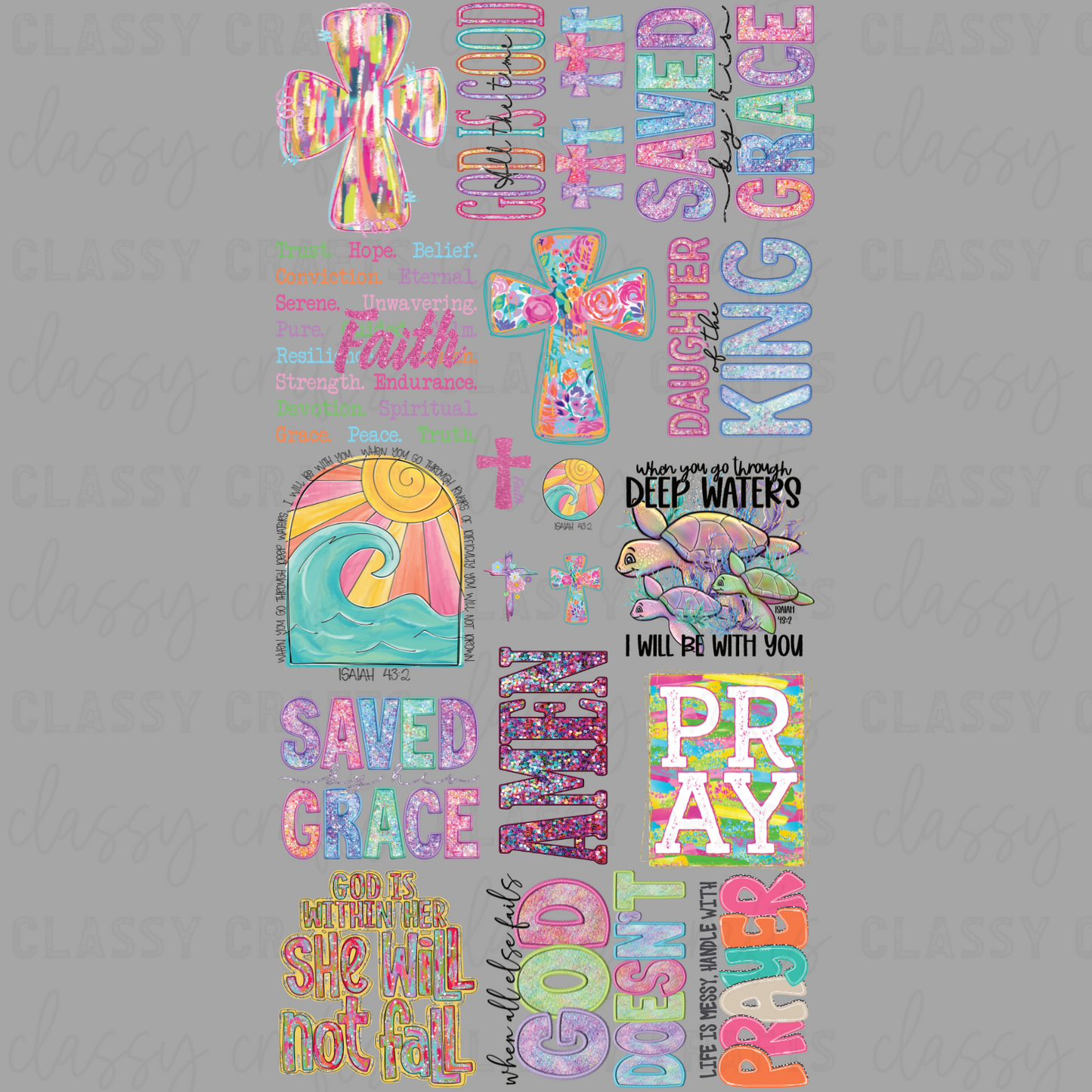 Bright Faith - 30x60 - PREMADE GANG SHEET