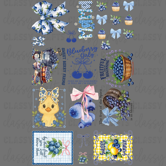 Blueberry - 30x48 - PREMADE GANG SHEET
