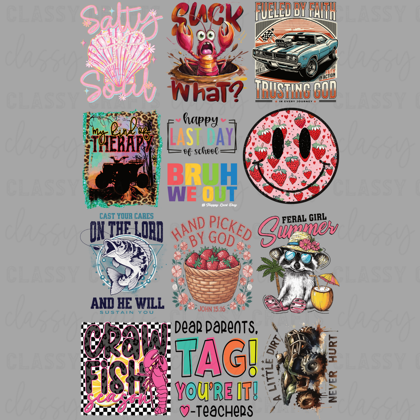 Hand Picked Misc - 30x48 - PREMADE GANG SHEET