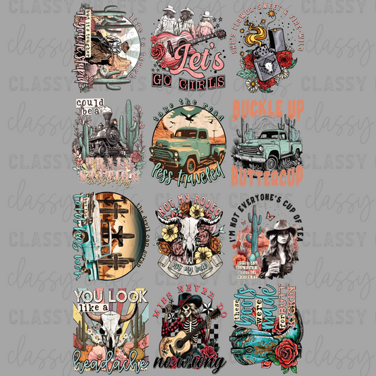 Buckle Up - 30x48 - PREMADE GANG SHEET