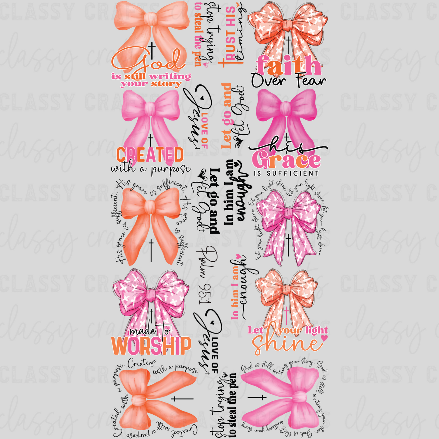 Preppy Faith 2 Part - 30x60 - PREMADE GANG SHEET