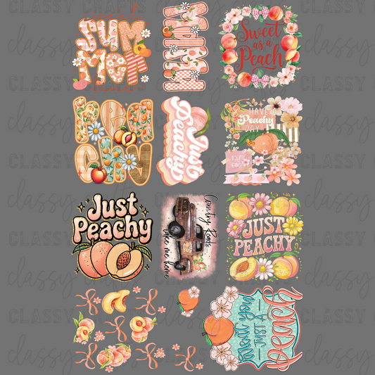 Just Peachy - 30x48 - PREMADE GANG SHEET