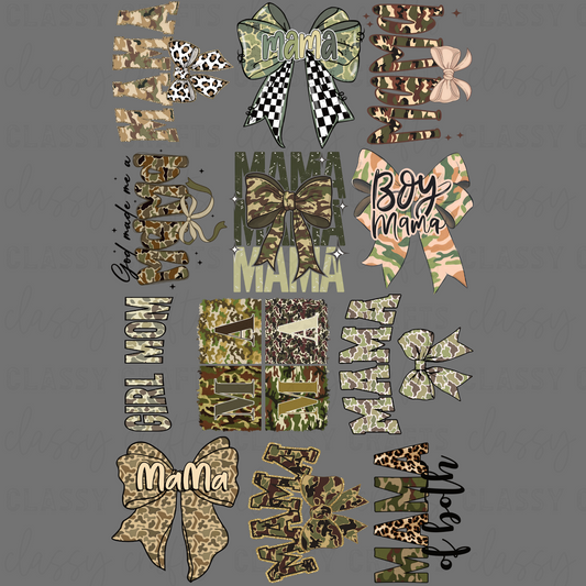 Camo Mama - 30x48 - PREMADE GANG SHEET