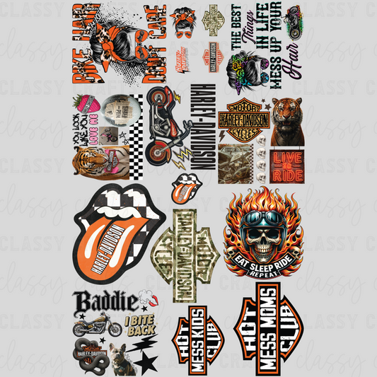 Biker Baddie - 30x48 - PREMADE GANG SHEET