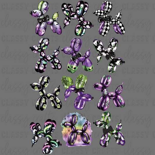 Spooky Dog Balloon - 30x48 - PREMADE GANG SHEET