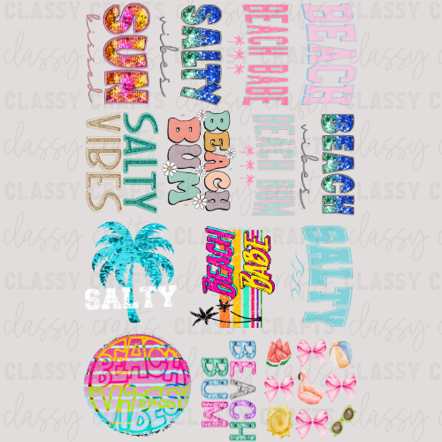 Beach - 30x48 - PREMADE GANG SHEET