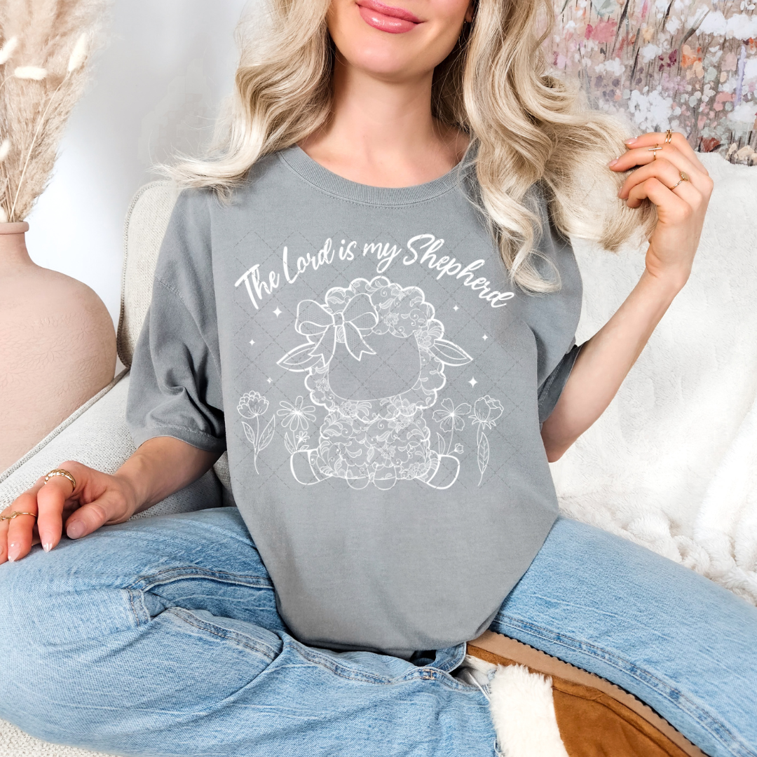 White Lace The Lord Is My Shepherd Transfer