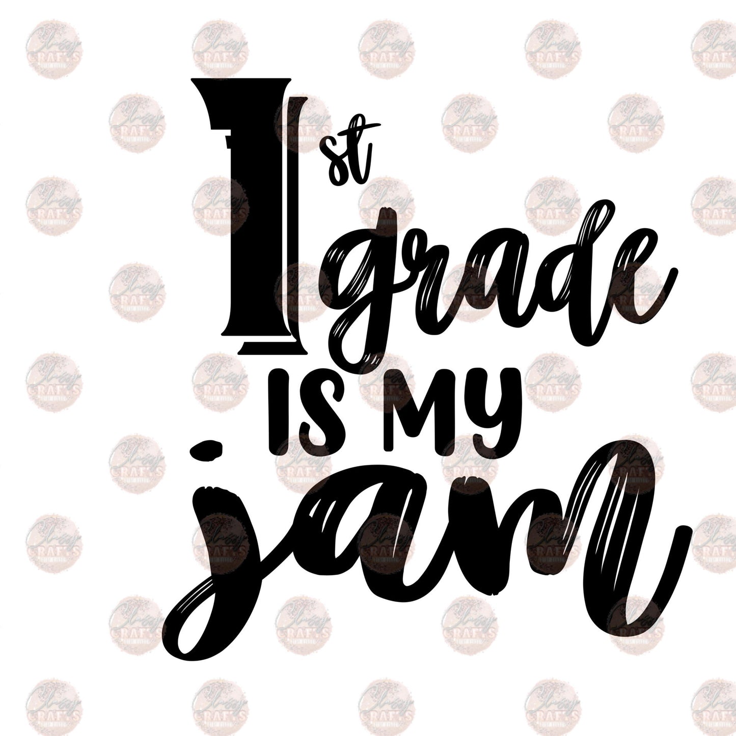 1st Grade Jam Transfer