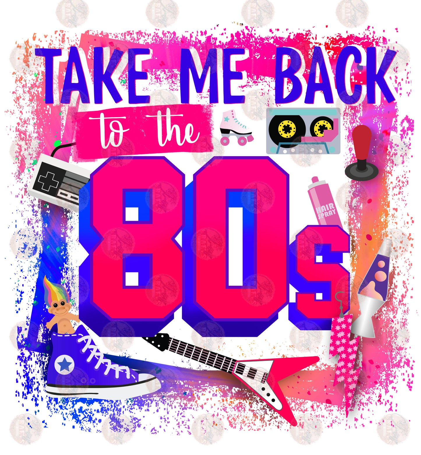 Retro 80s Transfer