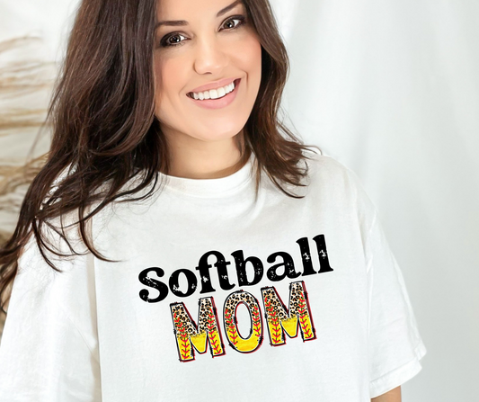 Softball Mom - CLEAR FILM SCREEN PRINT TRANSFER