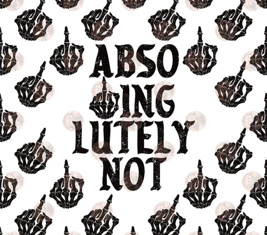 Absolute White Tumbler Wrap