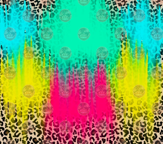 Animal Print Neon 4 Tumbler Wrap