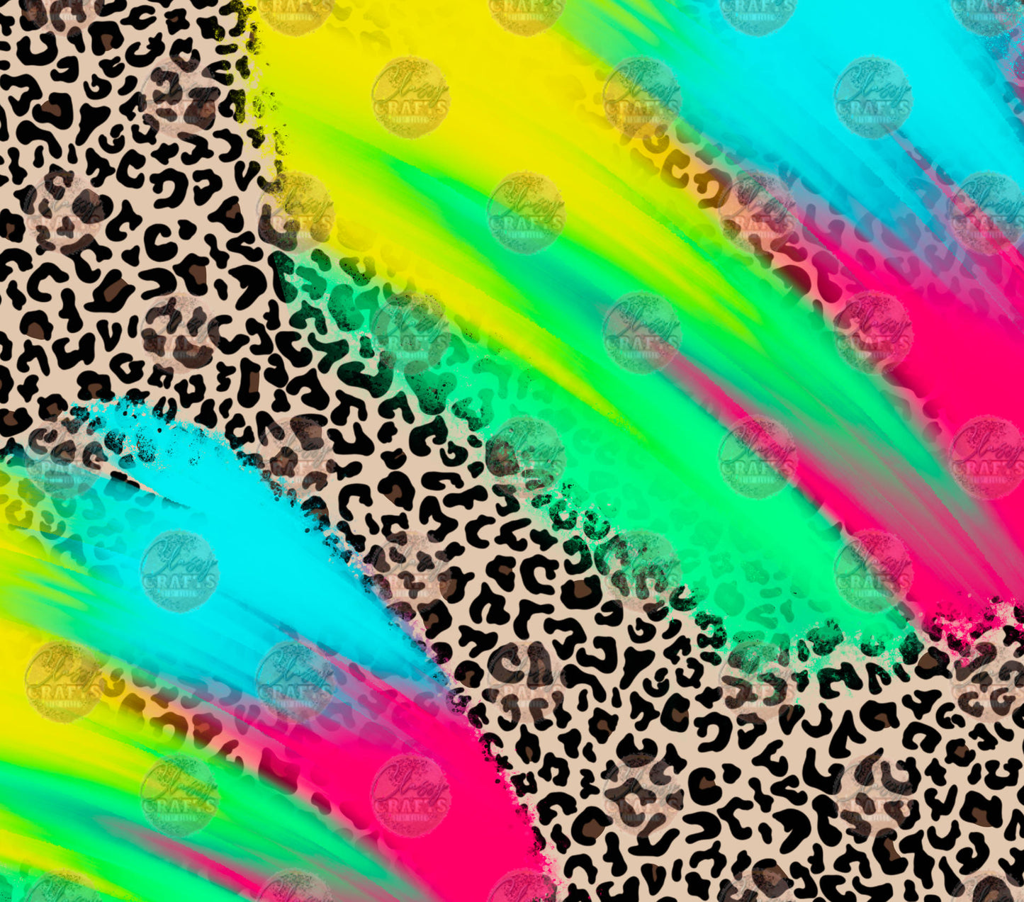 Animal Print Neon 5 Tumbler Wrap
