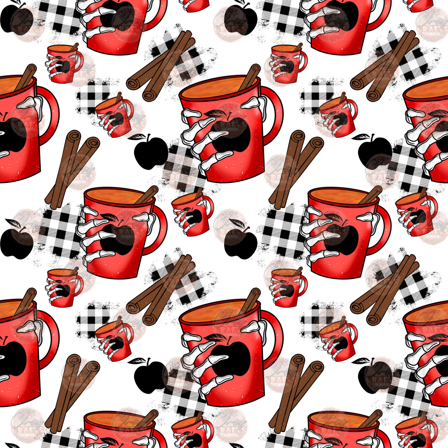 Apple Cider 2 Seamless Trumbler Wrap - Sublimation Transfer