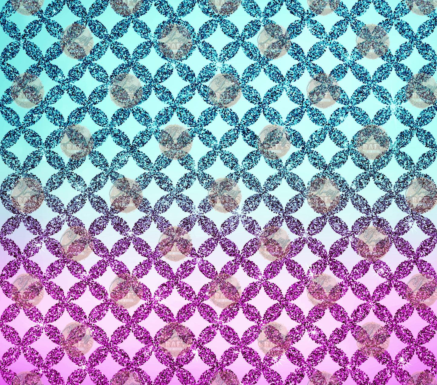 Aqua Magenta Pattern Tumbler Wrap