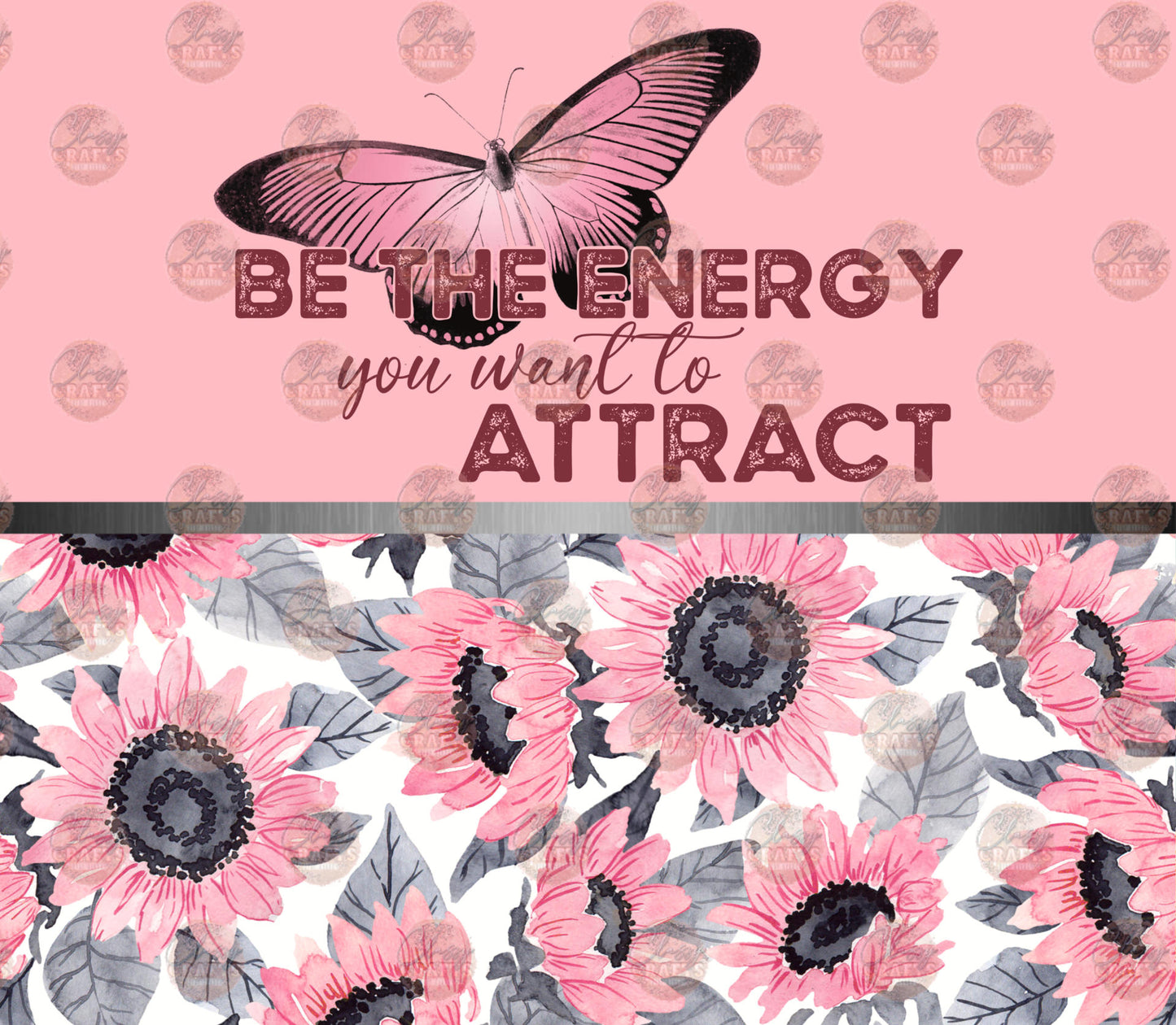 Attract Floral Tumbler Tumbler Wrap