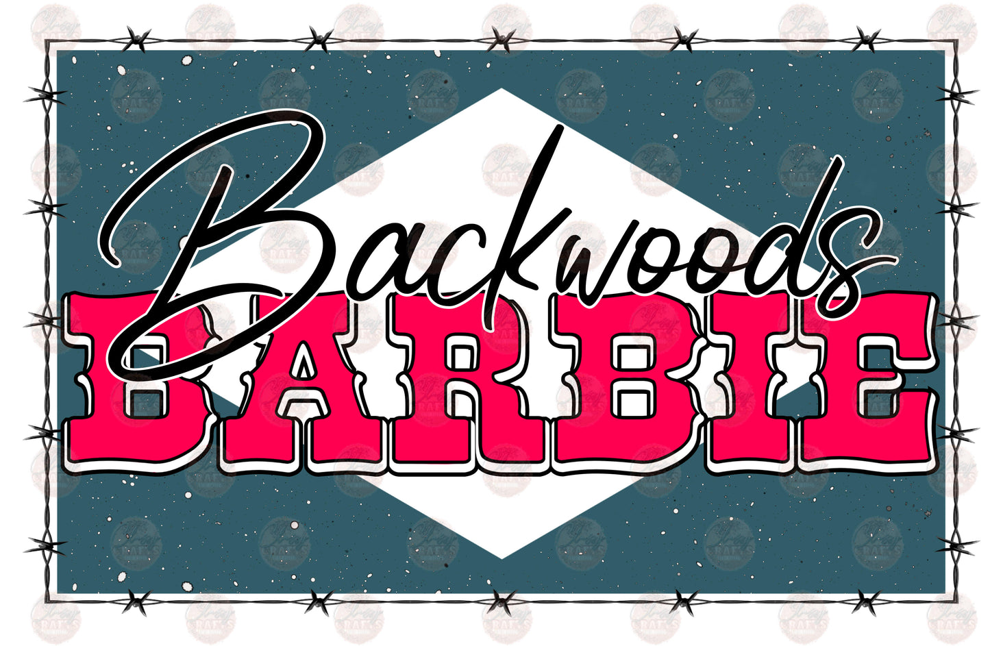 Backwoods Barbie Stone Pink - Sublimation Transfer