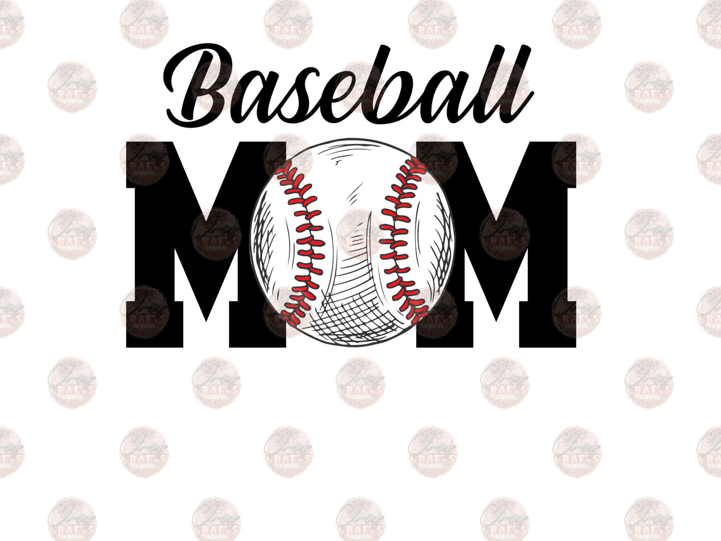 Baseball Mom Vintage 1 Transfer