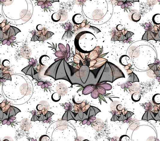 Bat Floral 2 Tumbler Wrap