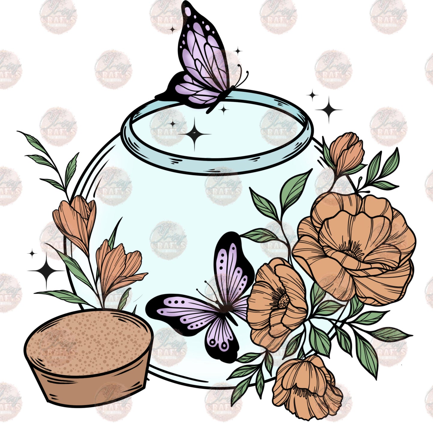 Be Free Butterfly Transfer