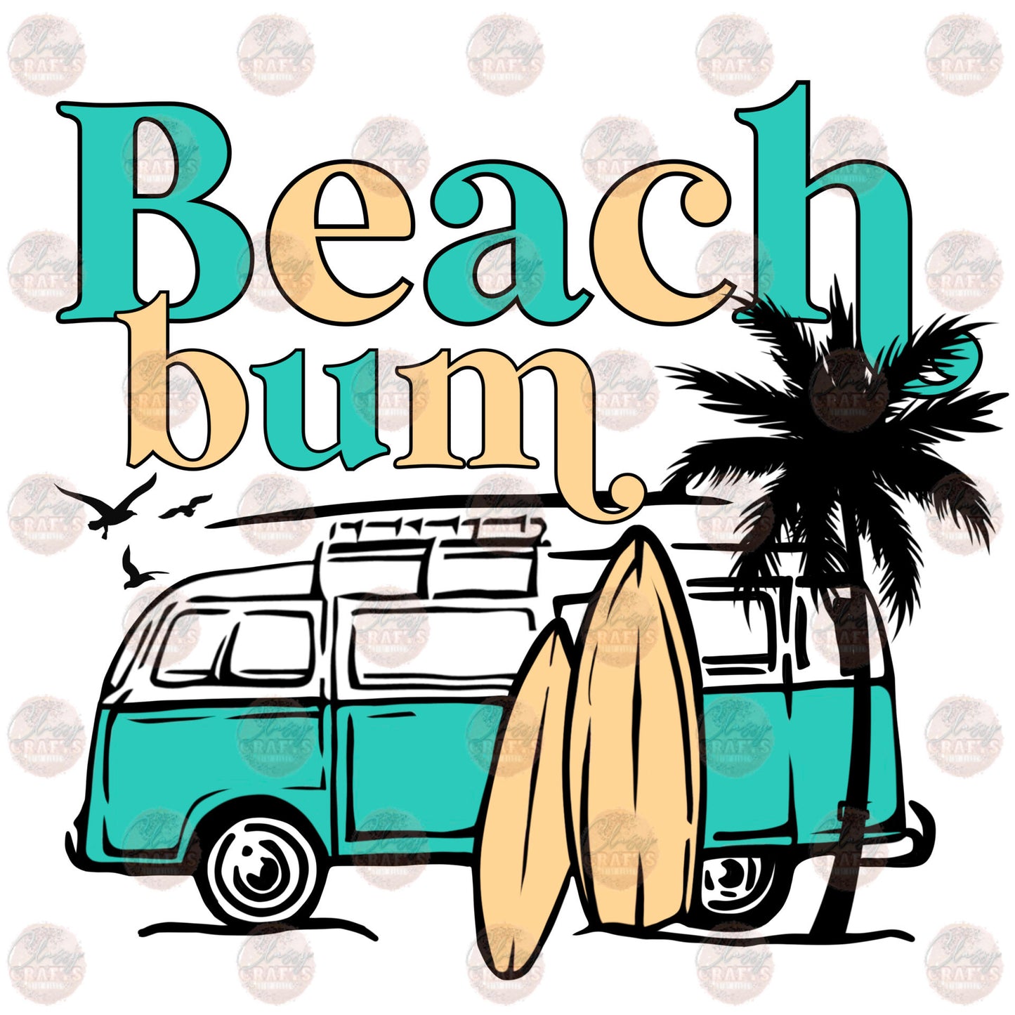 Beach Bum Vintage Van Transfer