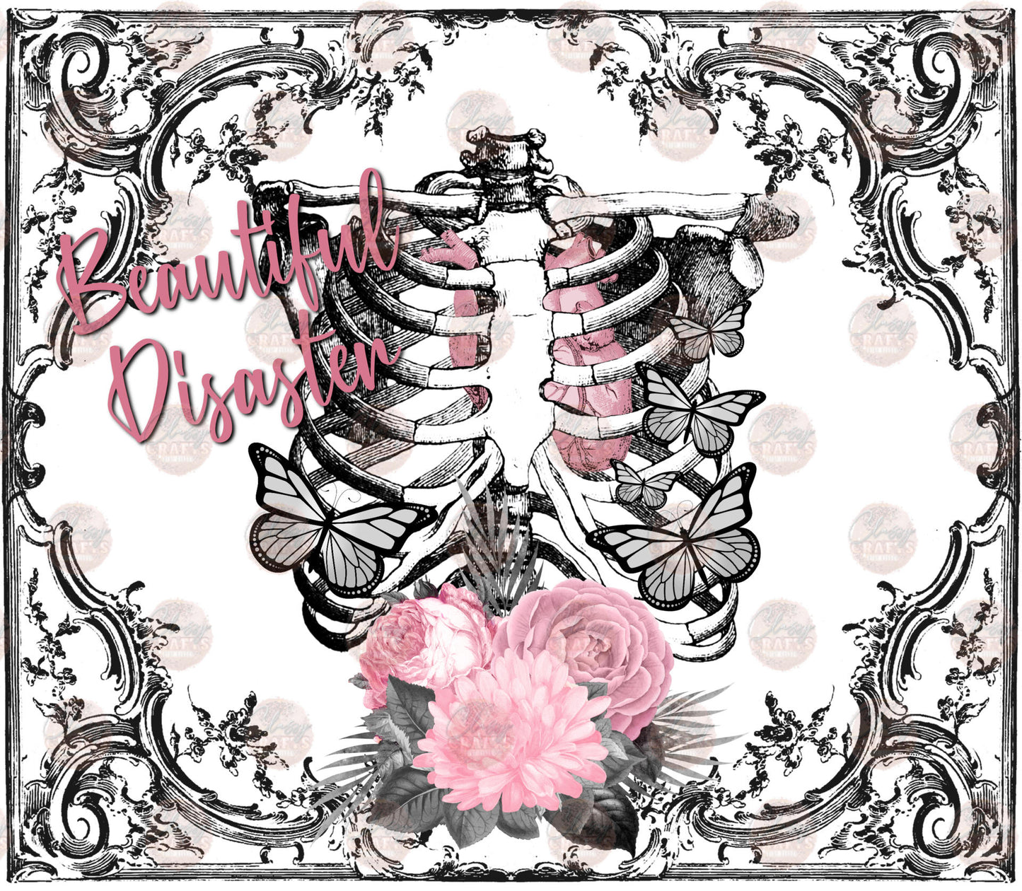 Beautiful Disaster Tumbler Wrap