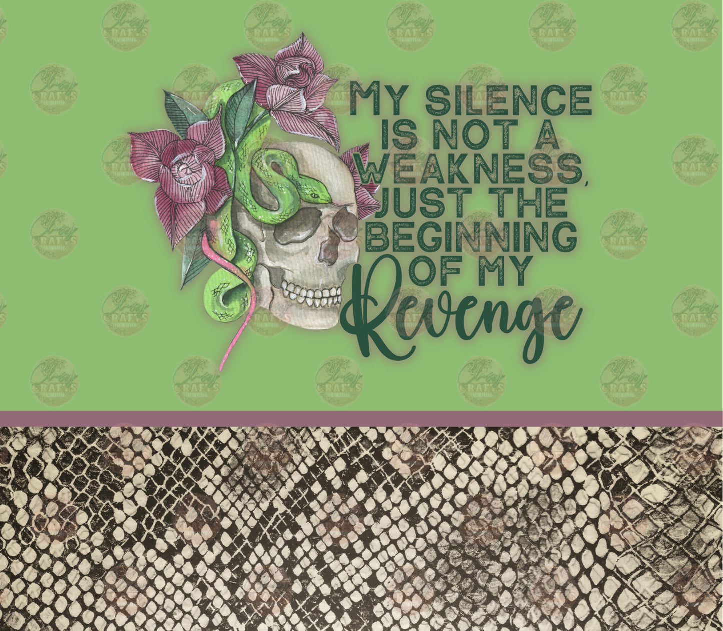 Beginning Of My Revenge Tumbler Wrap