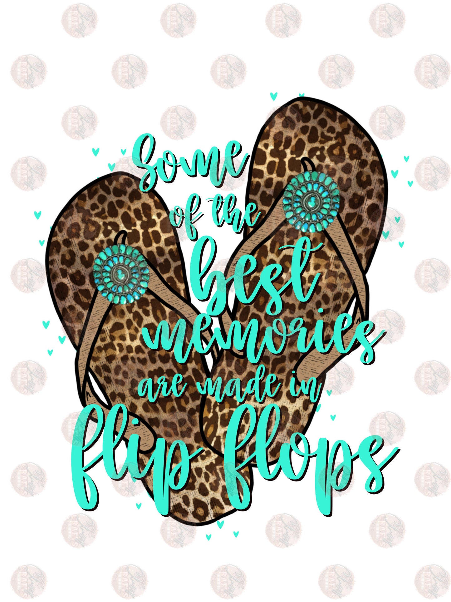 Best Memories Flip Flops Transfer