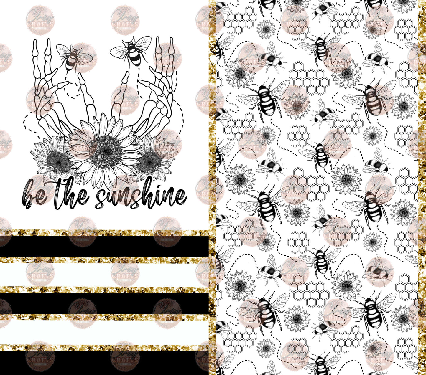 Be The Sunshine Tumbler Wrap - Sublimation Transfer