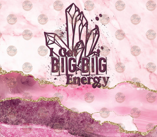 Big Energy Pink Tumbler Wrap