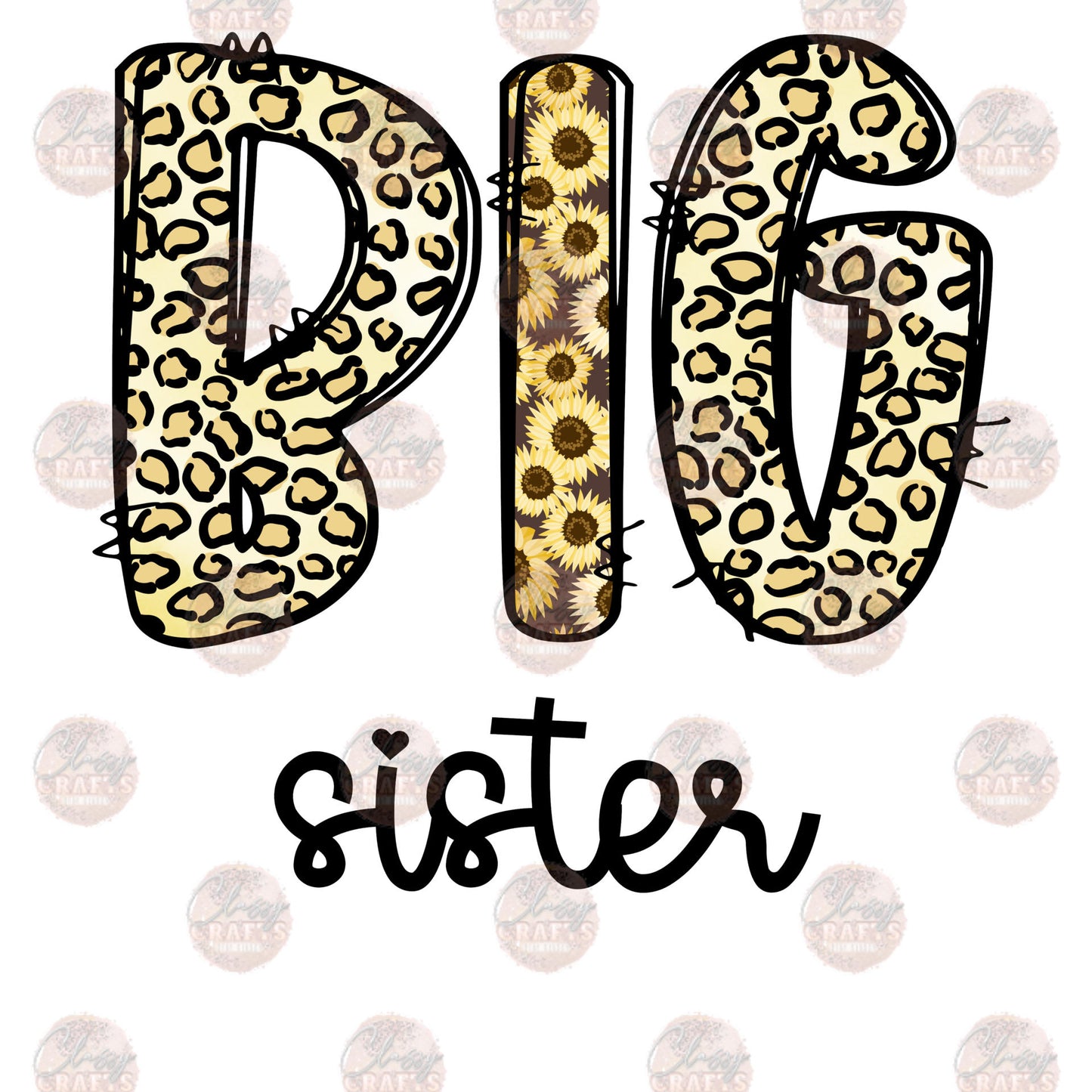 Big Sister Leopard - Sublimation Transfer