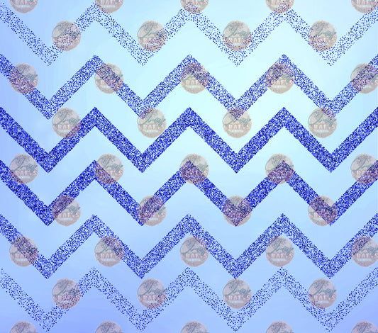 Blue Chevron Tumbler Wrap