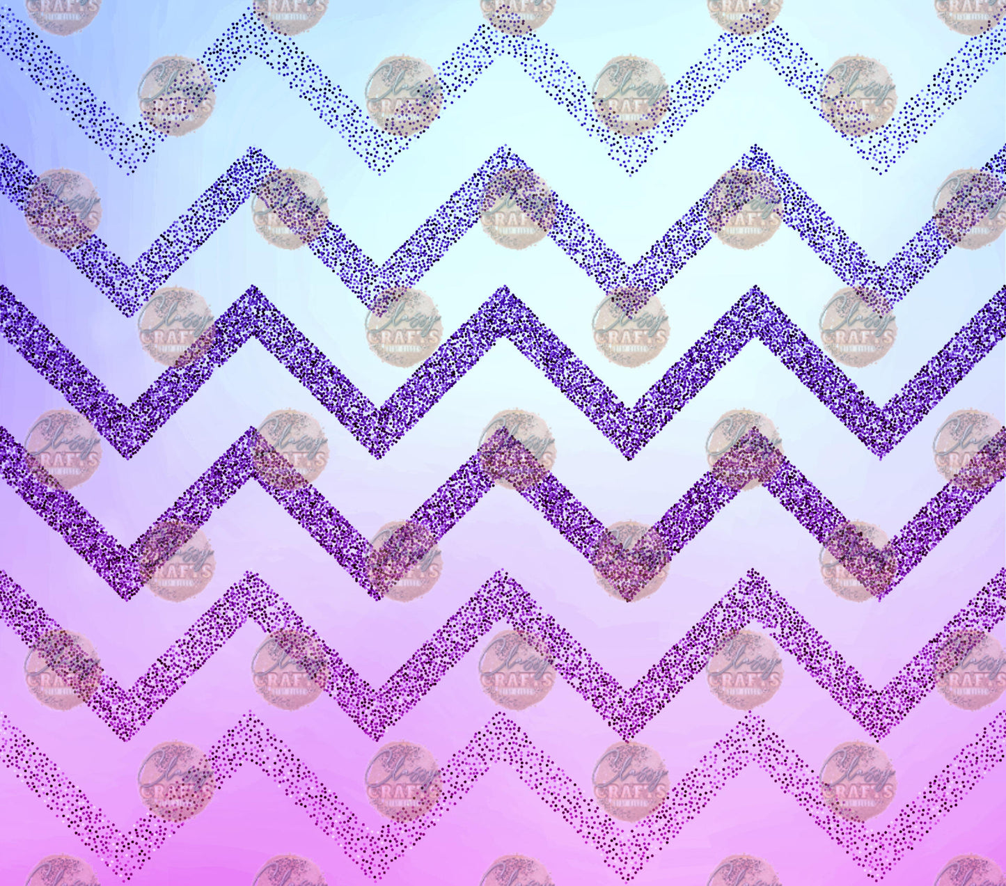 Blue Magenta Chevron Tumbler Wrap