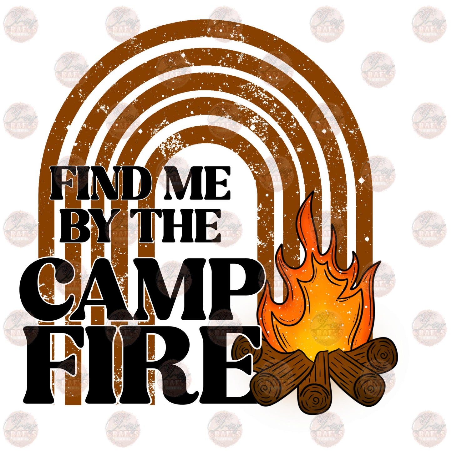 Boho Campfire Transfer