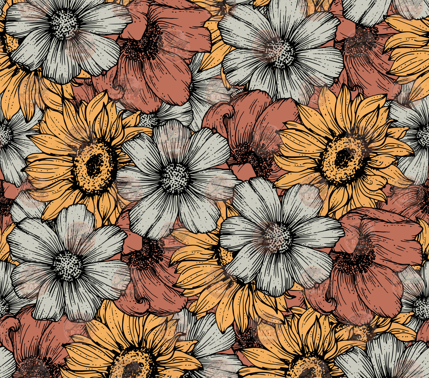 Boho Floral Tumbler Wrap