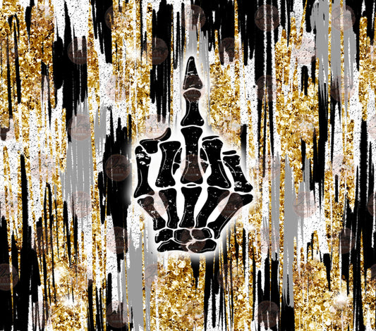 Brushstroke Middle Finger Tumbler Wrap