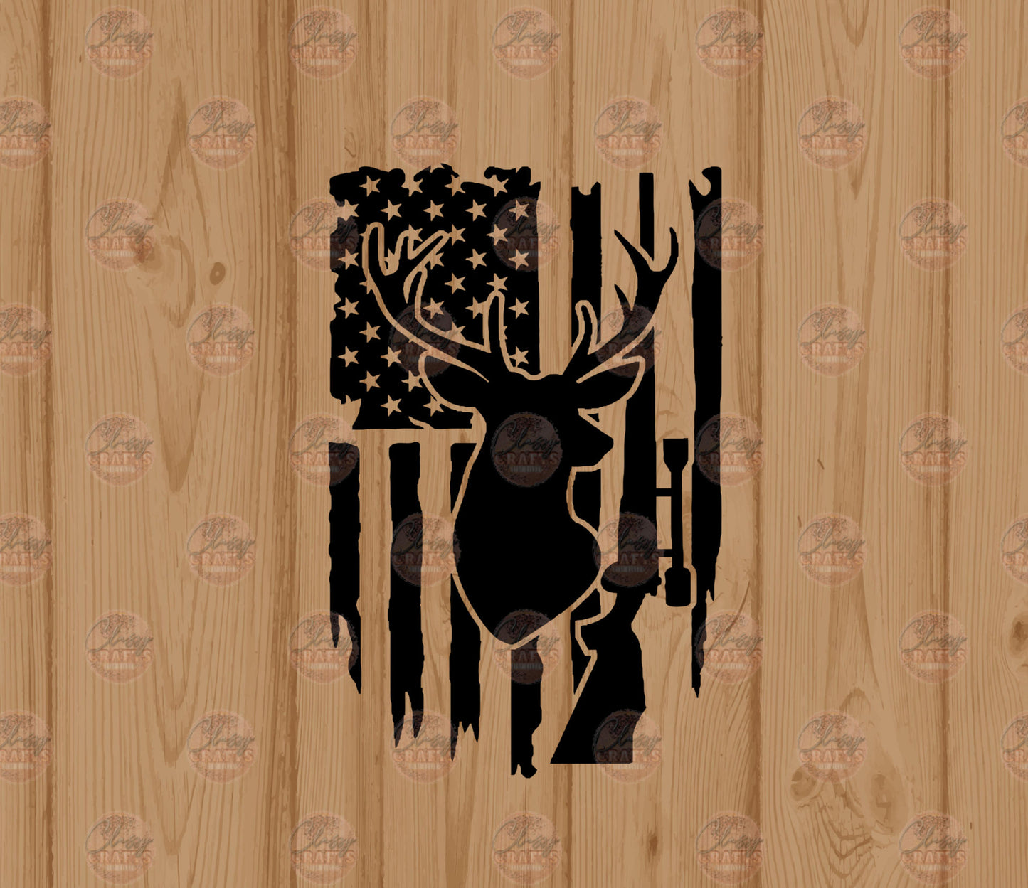 Buck Flag Tumbler Wrap