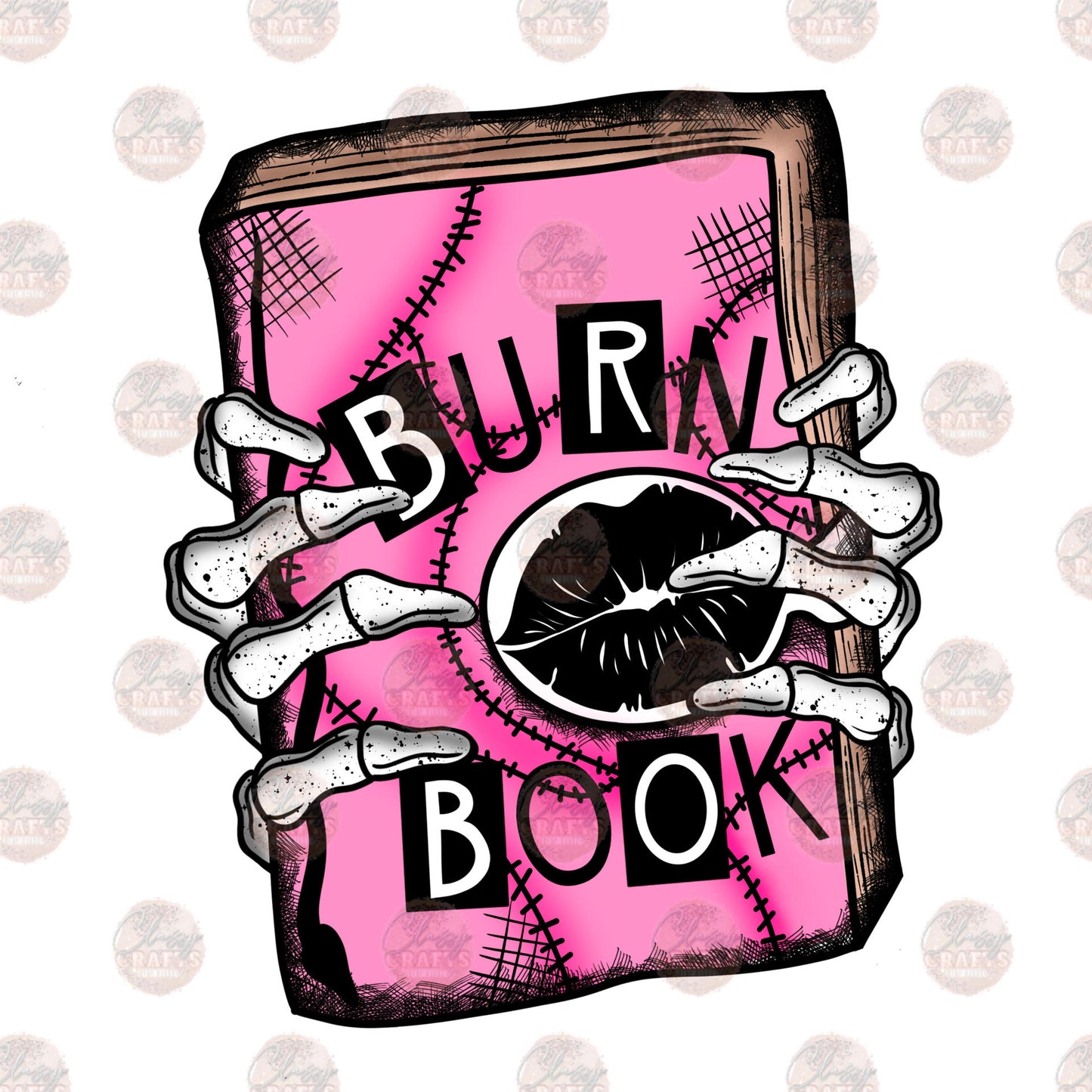 Burn Book Skully Transfer