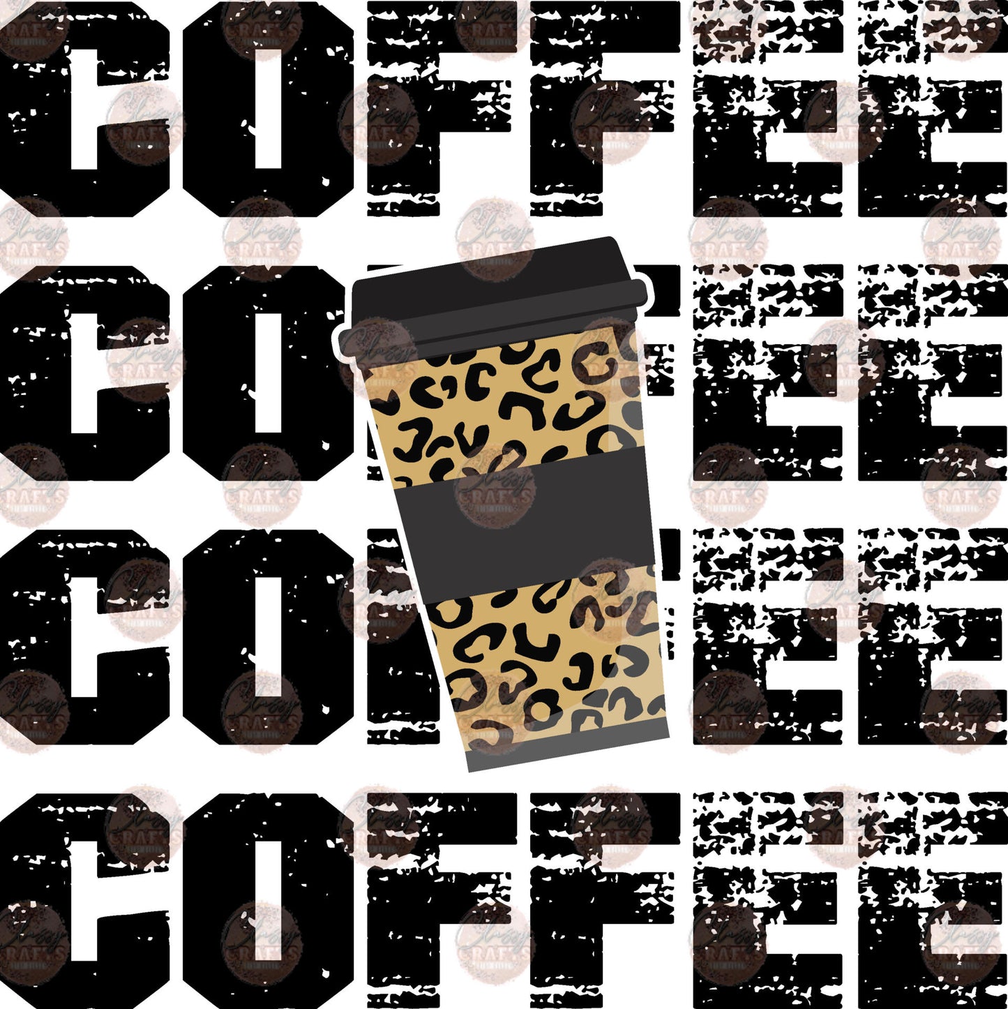 COFFEE Cheetah Cup Transfer