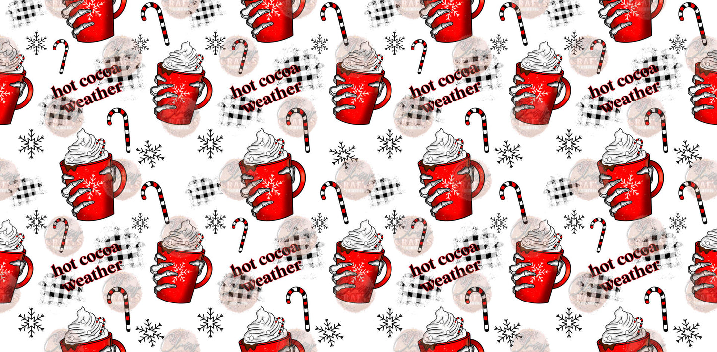 Candy Cane Skelly 16oz Libbey Wrap