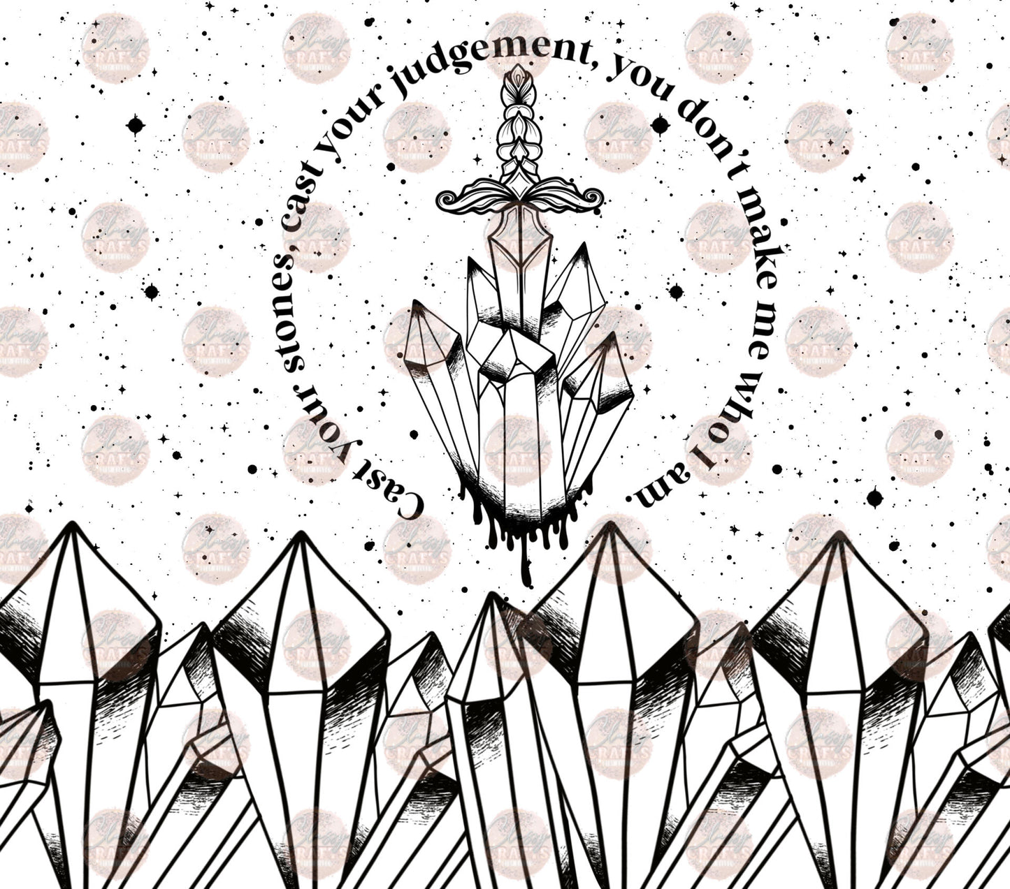 Cast Your Stones Tumbler Wrap