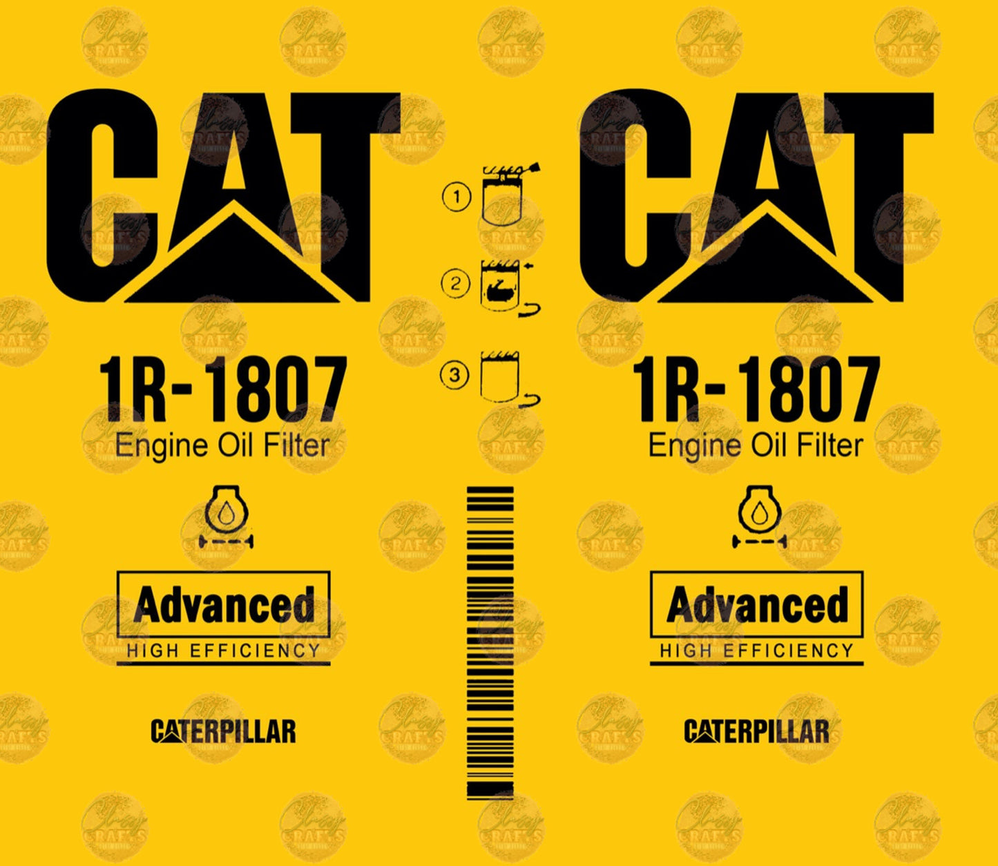 Cat Oil Tumbler Wrap