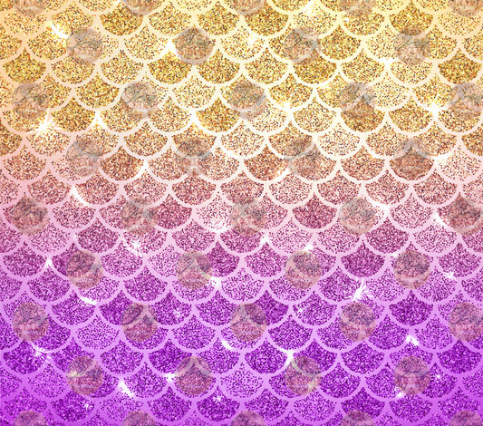 Cherry Gold Mermaid Tumbler Wrap