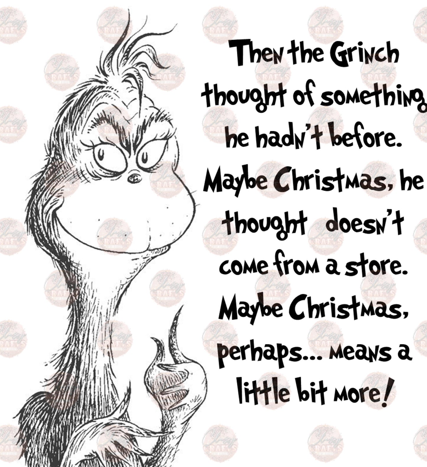 Christmas Quote Transfer