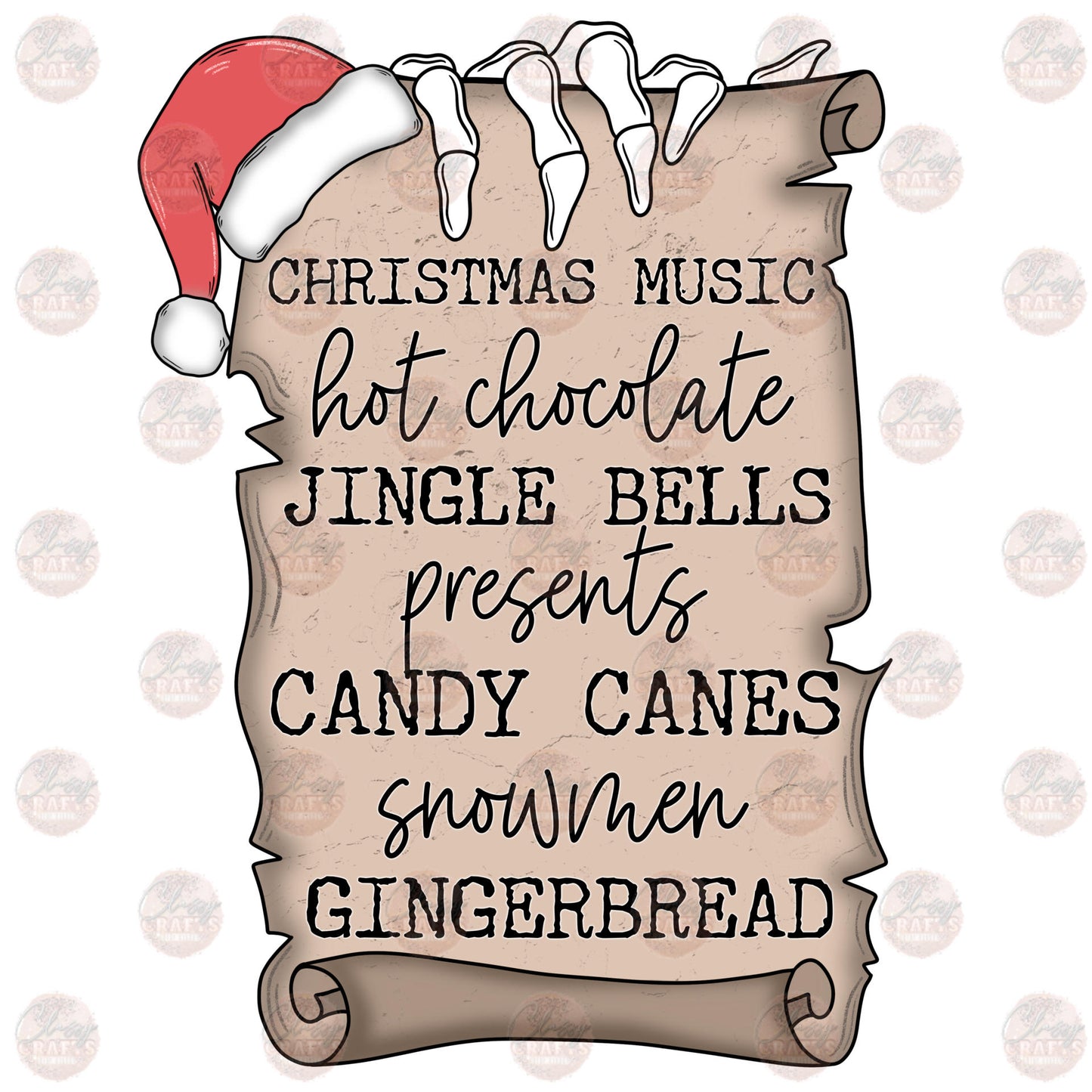 Christmas Scroll Transfer