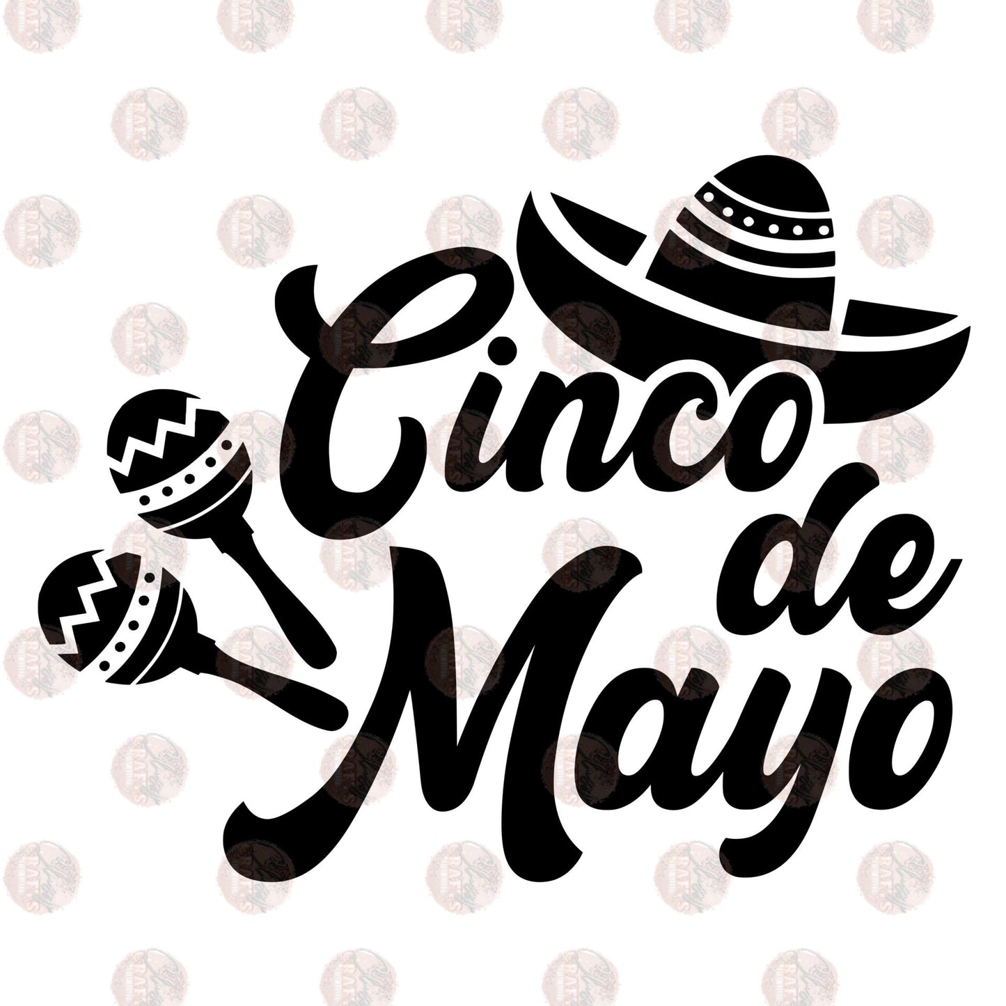 Cinco De Mayo Sombrero Transfer
