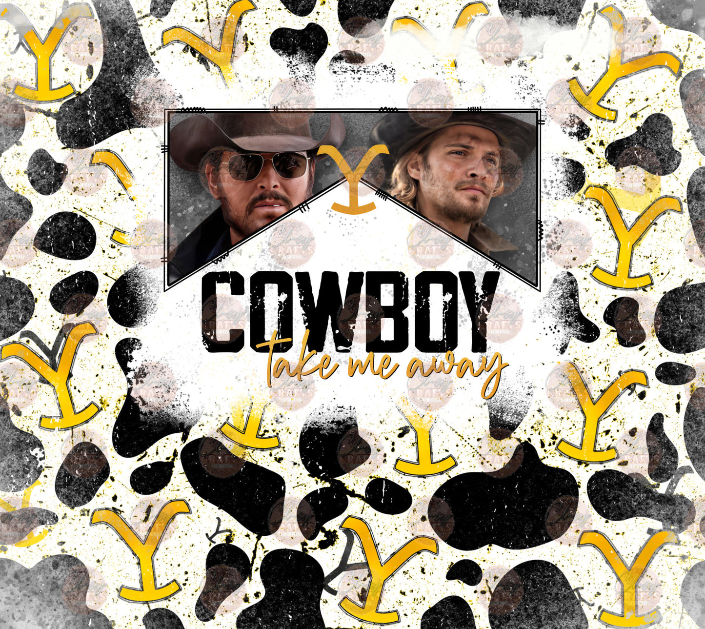 Cowboy Take Me Away 2 Tumbler Wrap