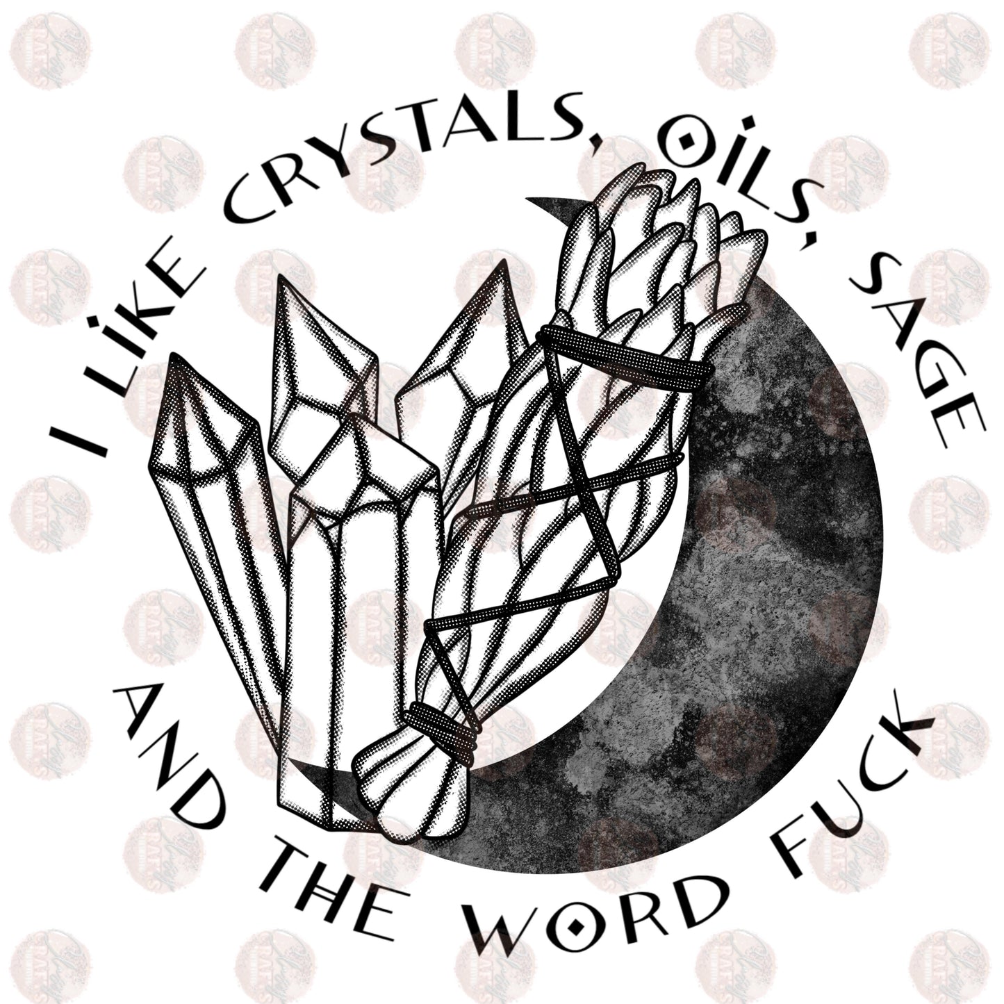 Crystals and Sage Transfer