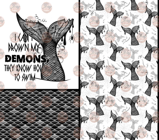 Dark and Twisted Mermaid Tumbler